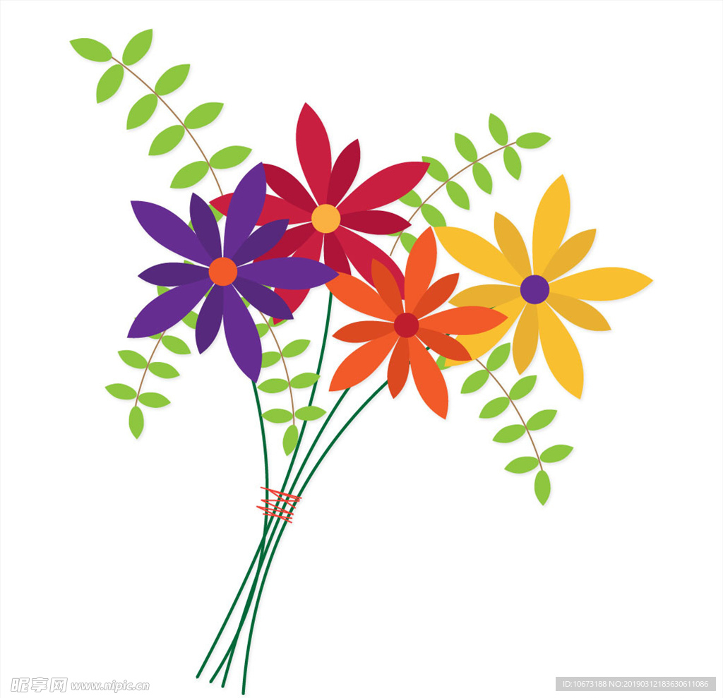 卡通花束