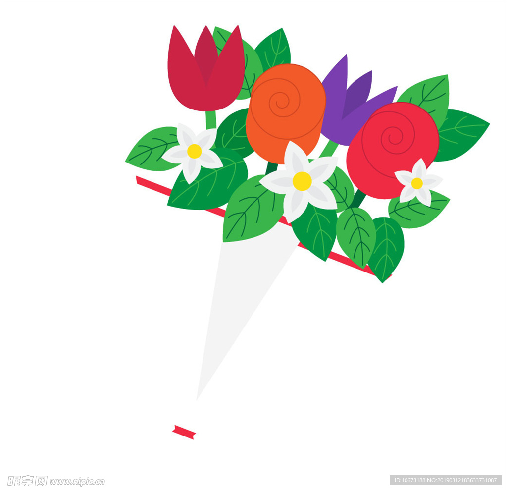 卡通花束