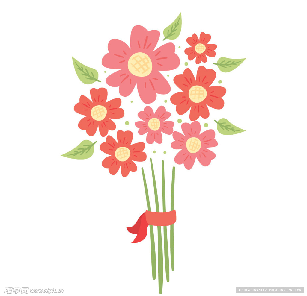 卡通花束