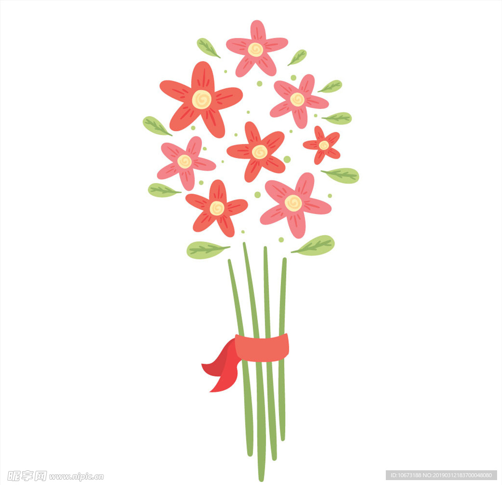 卡通花束