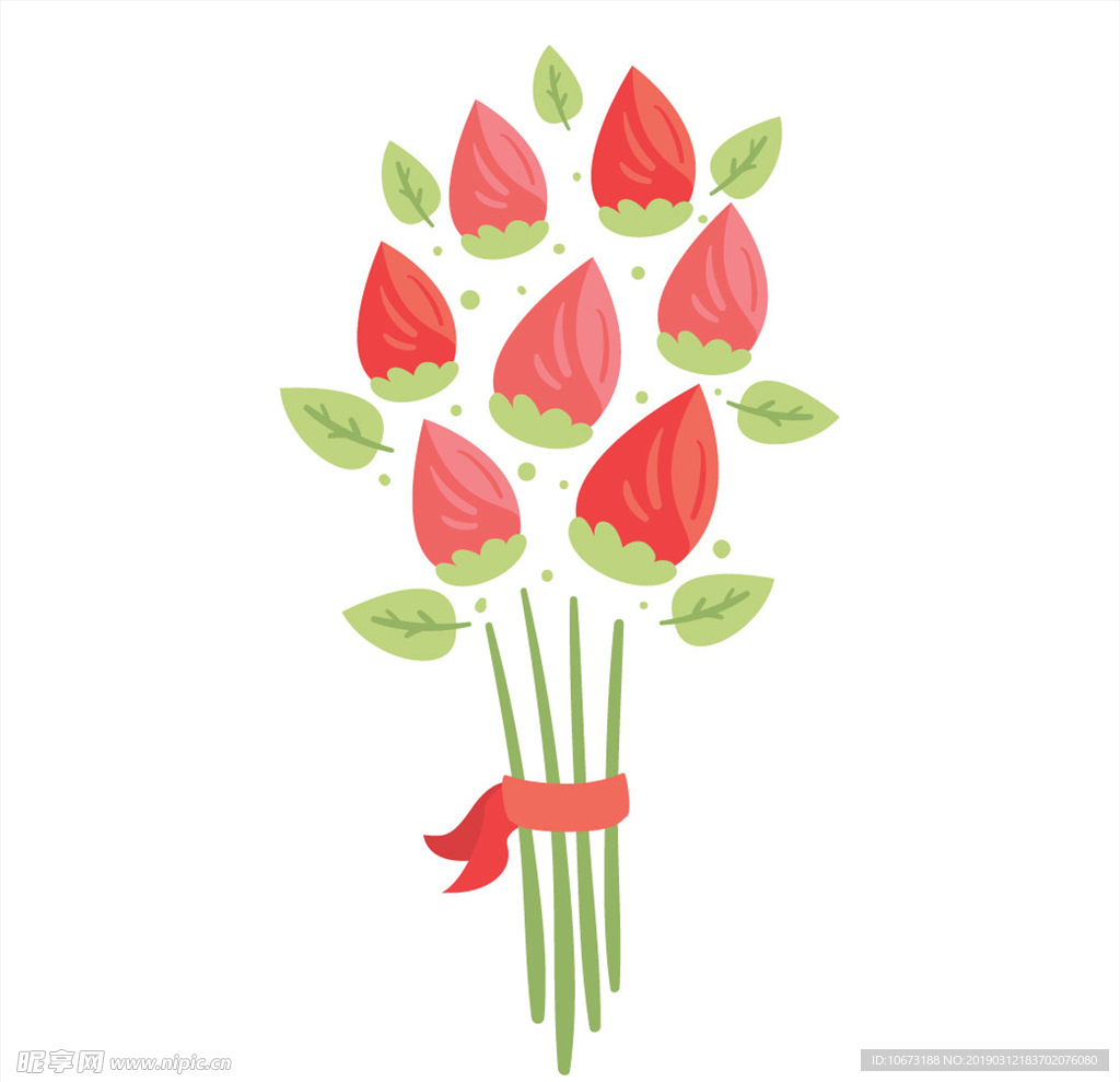 卡通花束