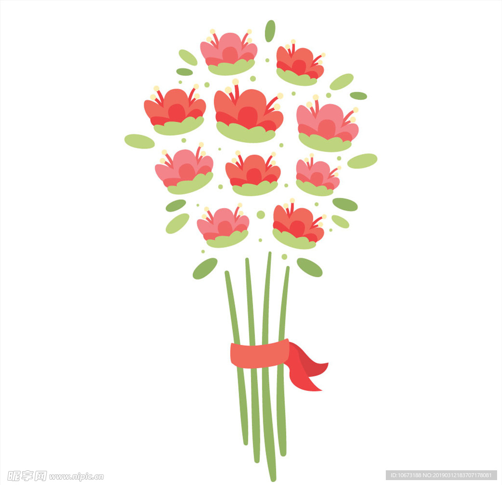 卡通花束