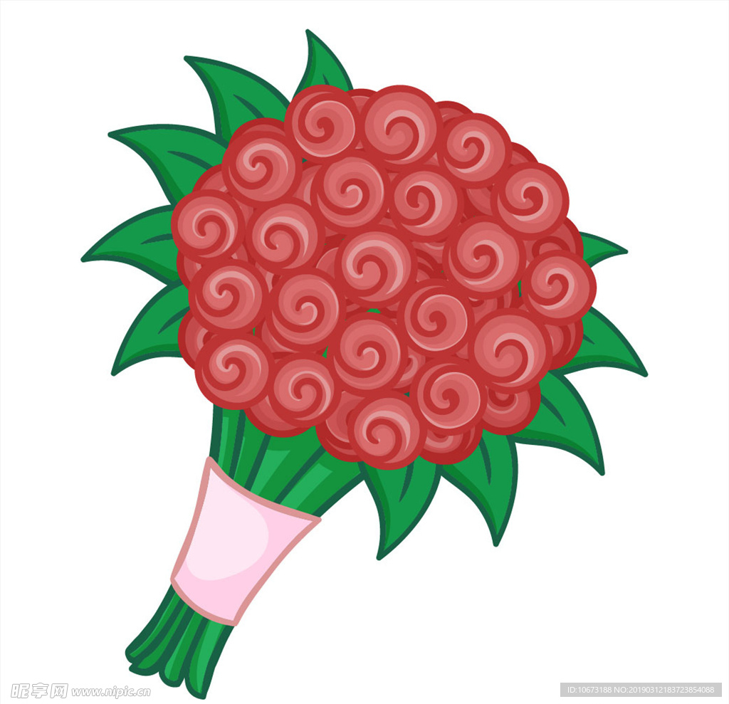 卡通花束