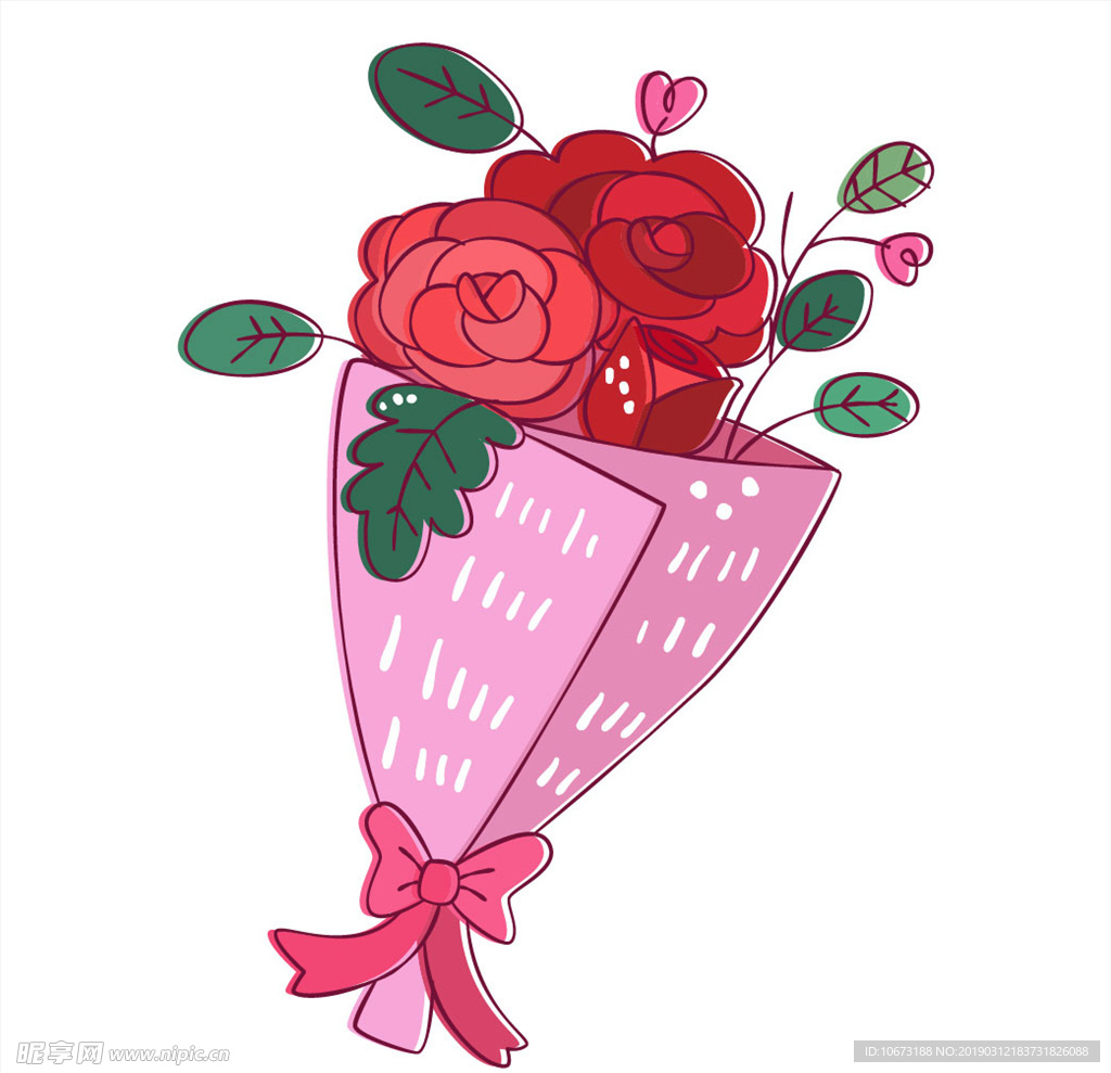 卡通花束