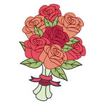 卡通花束