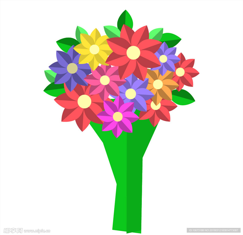 卡通花束