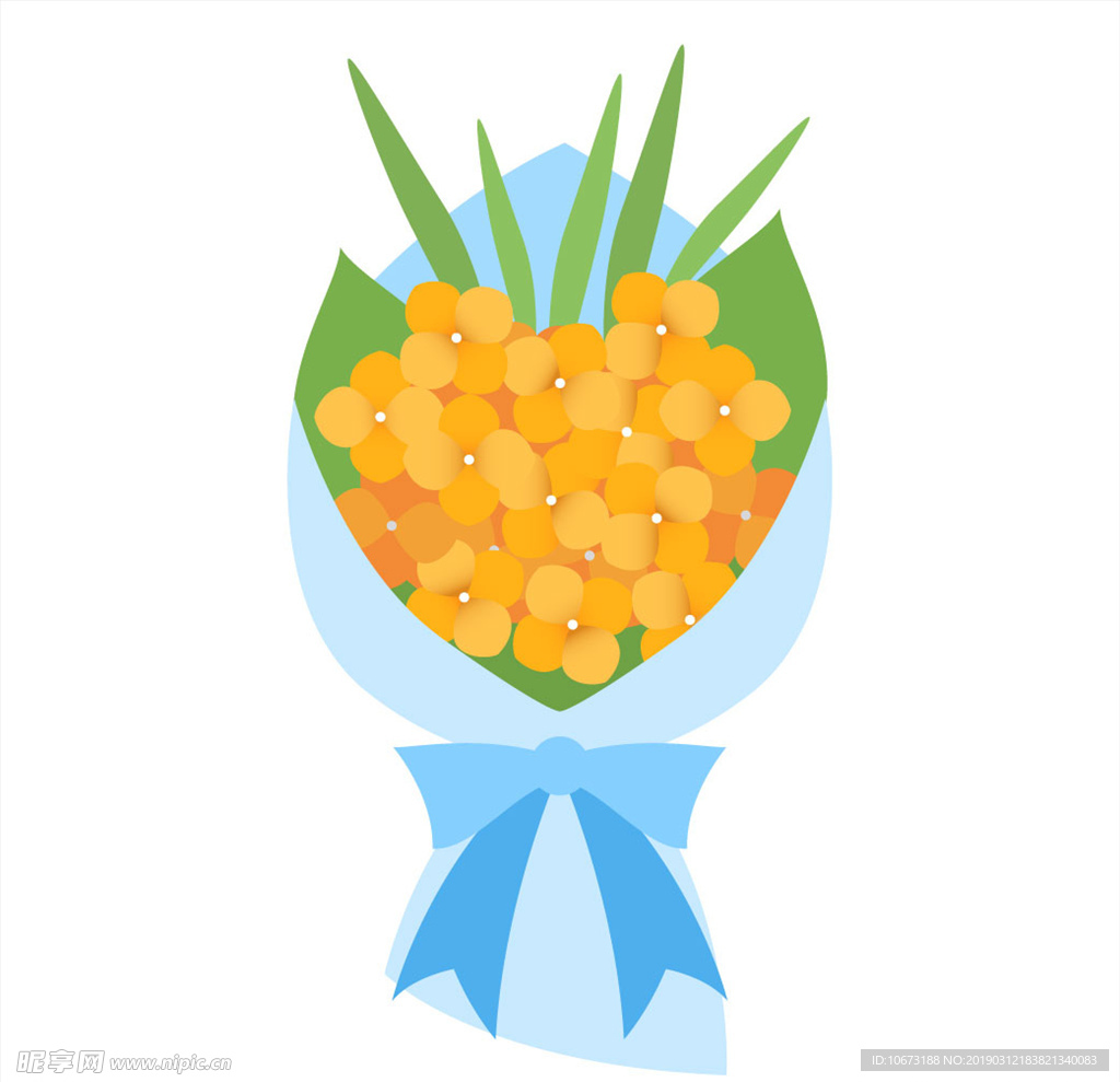 卡通花束