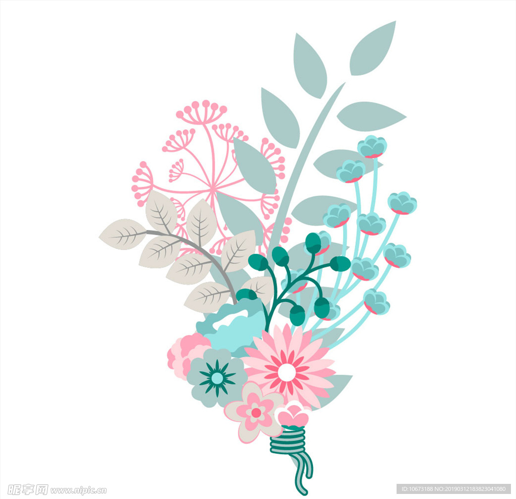 卡通花束