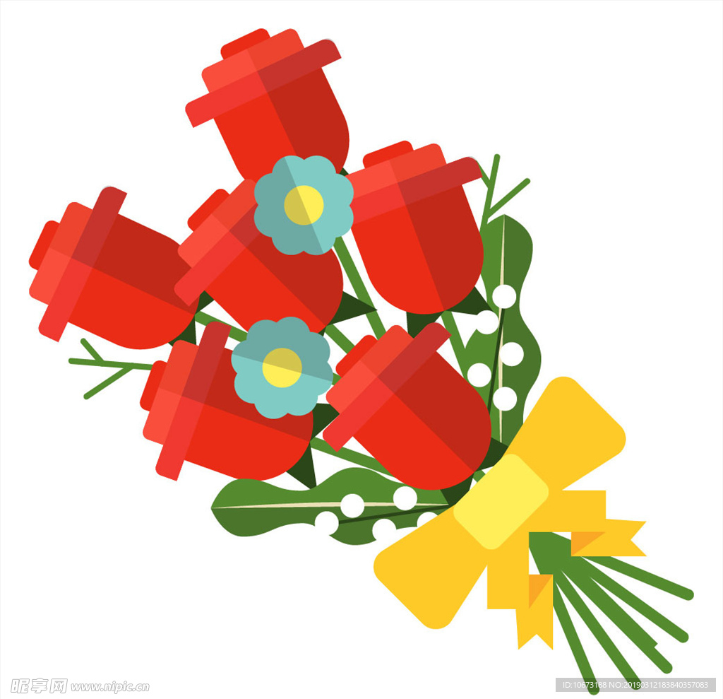 卡通花束