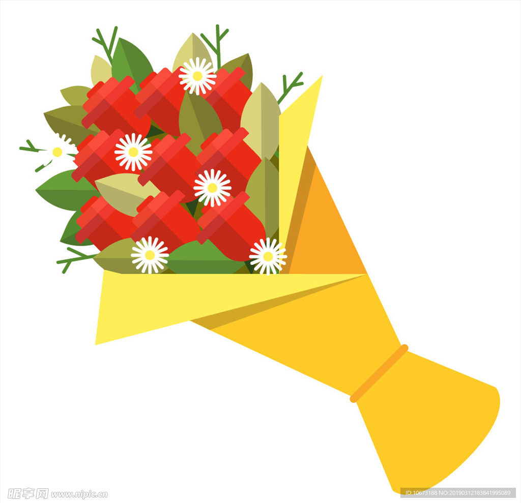卡通花束