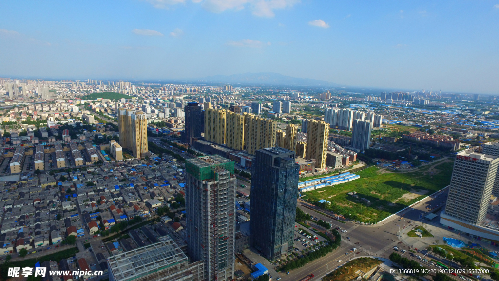 泰安泰山航拍旅游