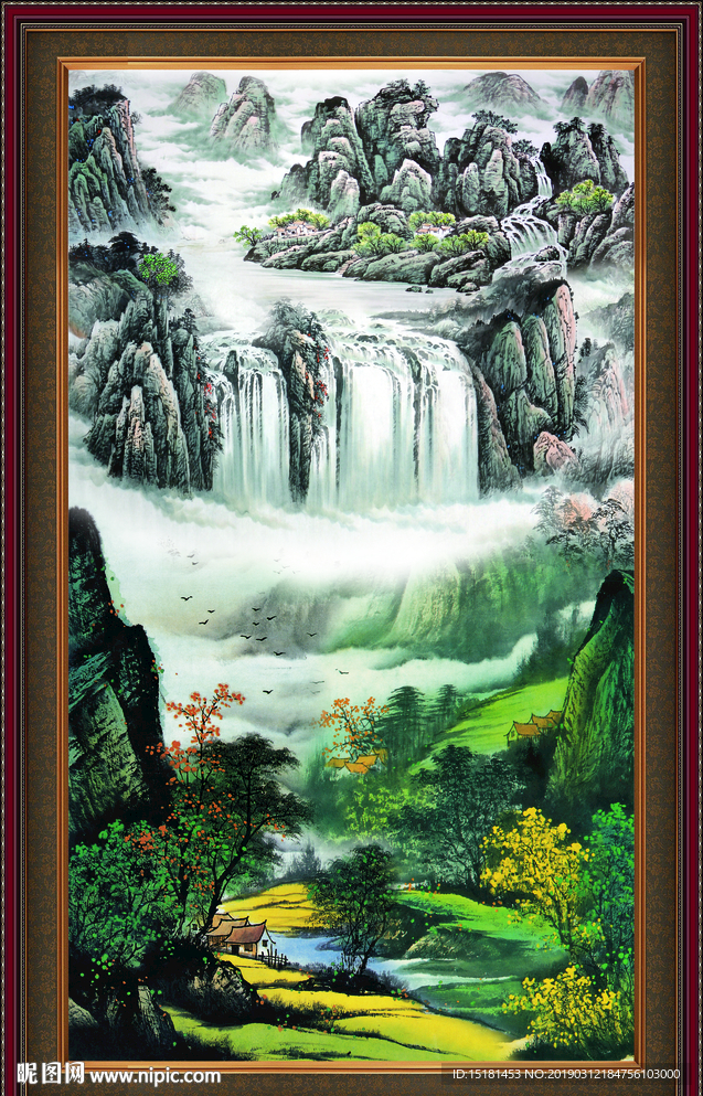 巨幅山水画