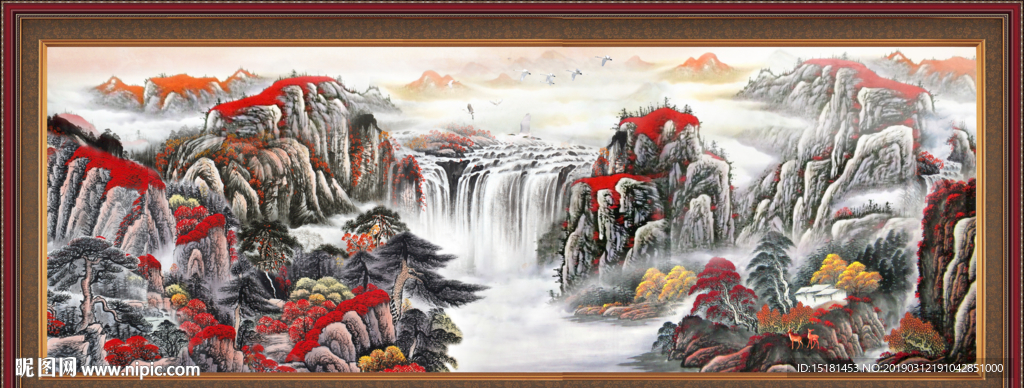 巨幅山水画