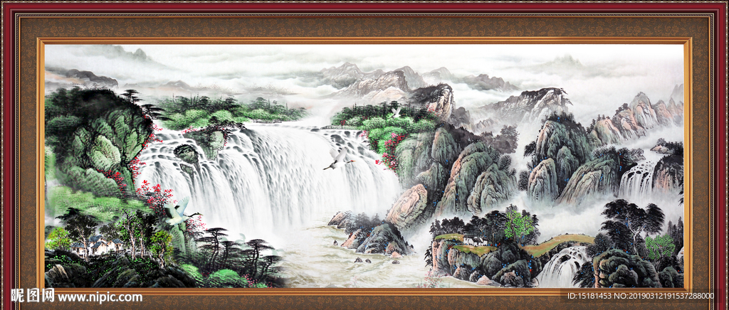 巨幅山水画