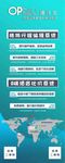 易拉宝  青色系  操作宝
