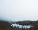 山水风景空旷水泊草地草原天际