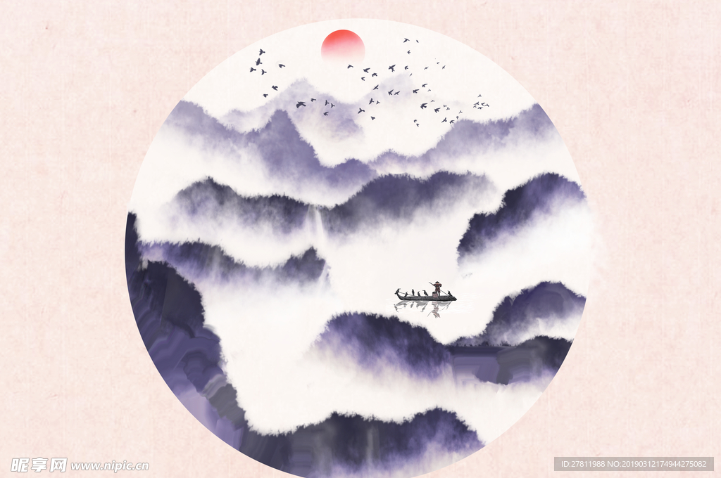 新中式背景墙