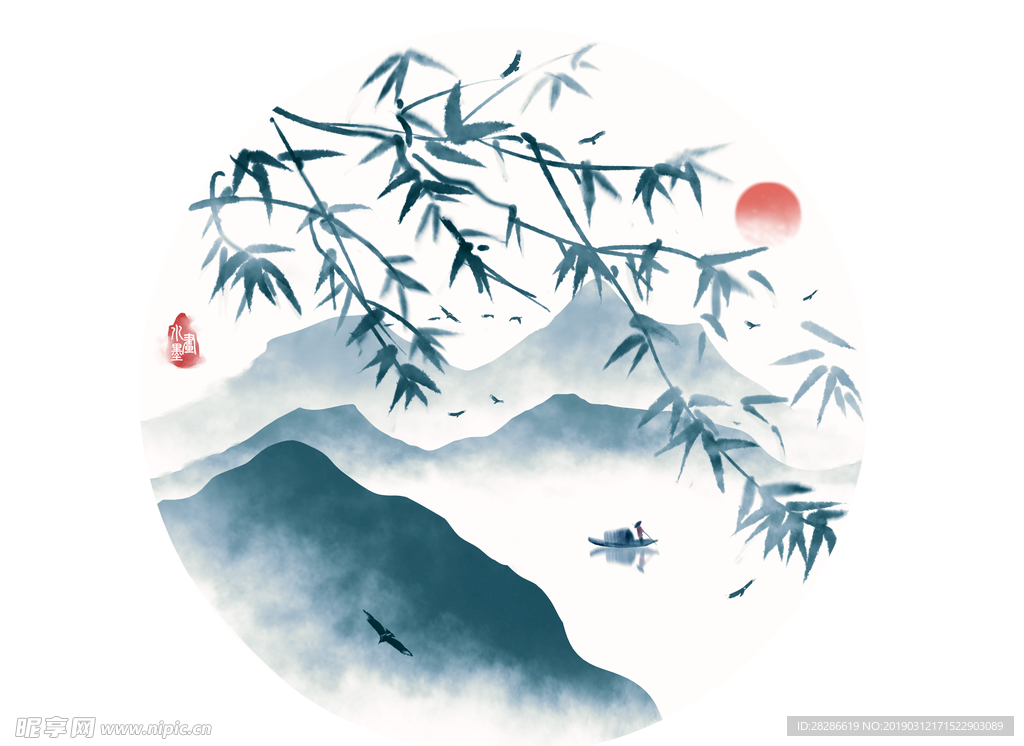 新中式背景墙