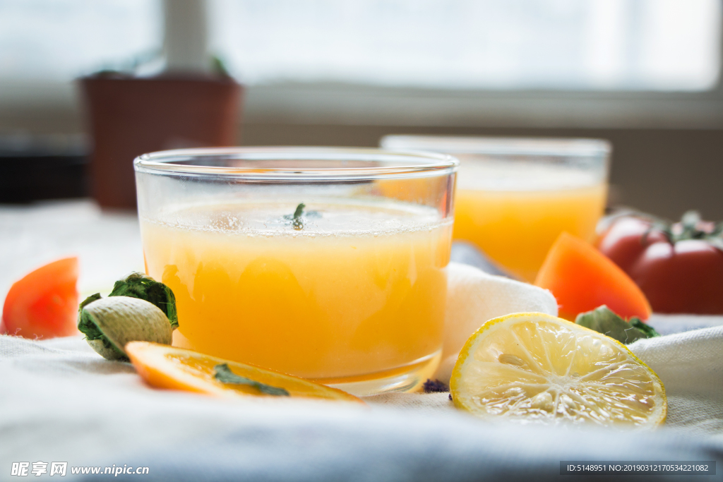 柳橙凤梨汁 橙汁 果汁