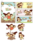 卡通人物孩子生活插画图案