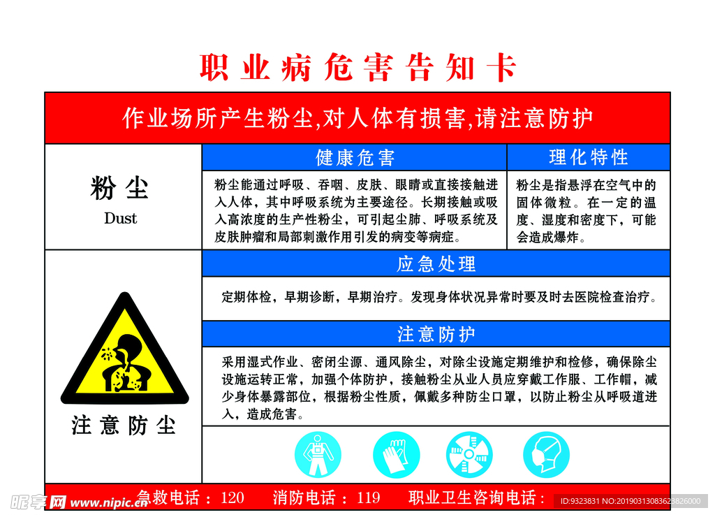 粉尘职业危害告知