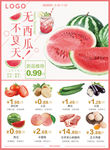 超市蔬果生鲜DM宣传彩页