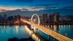 柳州白沙大桥夜景