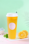 新鲜橙子茶