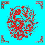 蛇剪纸