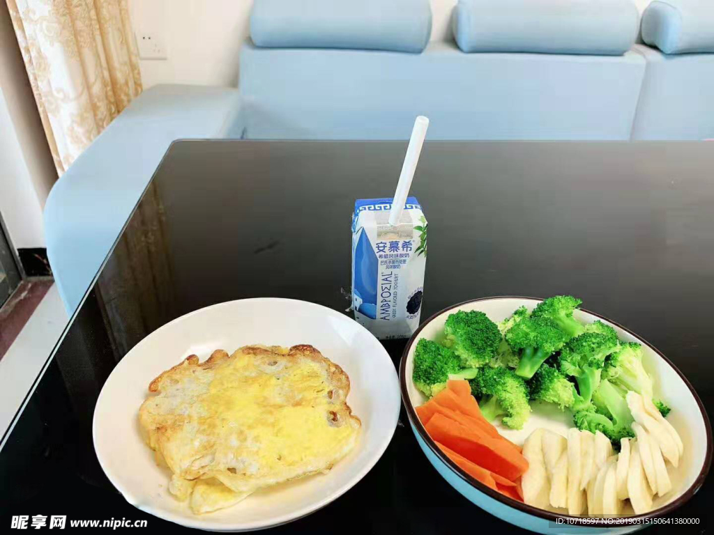 鸡蛋素菜早餐
