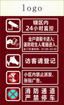 小区大门标识