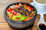 香辣牛仔石锅饭