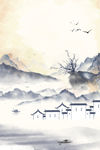 山水背景