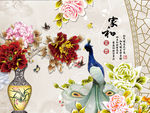 新中式背景墙