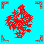 鸡剪纸