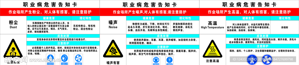 职业病危害告知卡