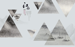 江南电视沙发背景墙装饰画