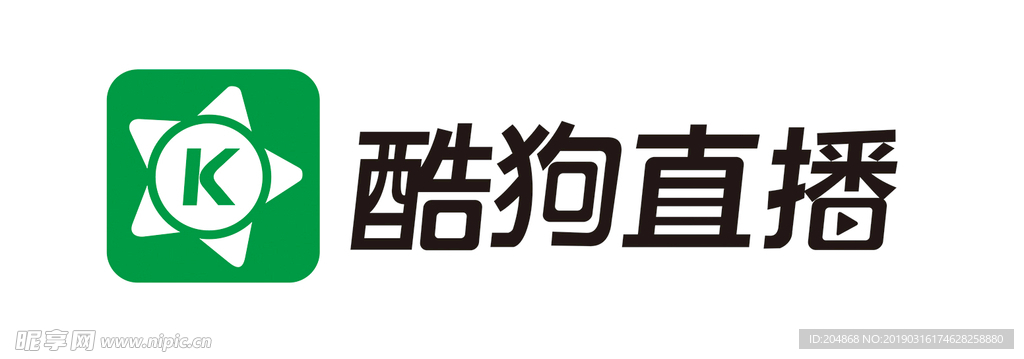 酷狗直播logo标志