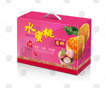 水蜜桃月饼包装展开图不含效果图