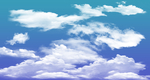 蓝色的天空 白色的云