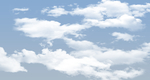 蓝色的天空 白色的云