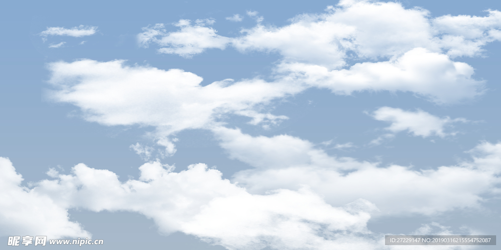 蓝色的天空 白色的云