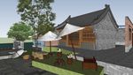 中式临水商业建筑群落景观设计