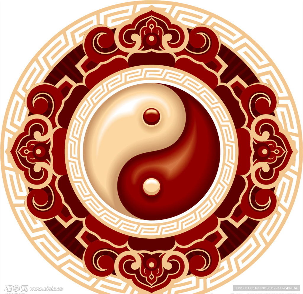 五行八卦矢量素材