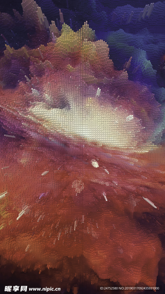 绚烂星空背景