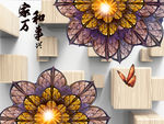 新中式背景墙