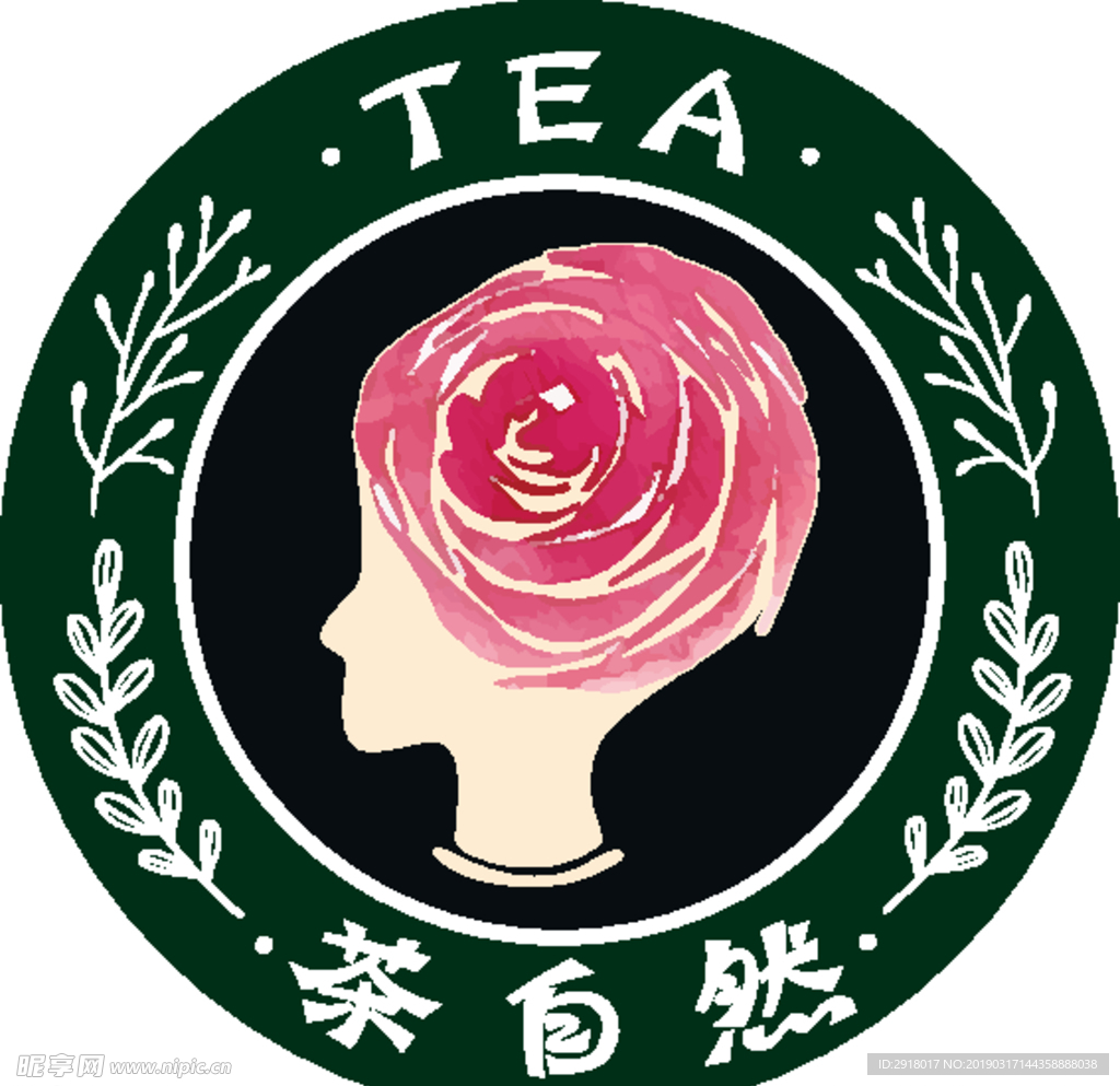 茶自然logo