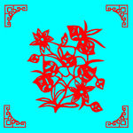 花卉剪纸