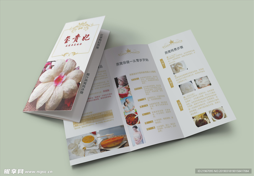 燕窝三折页