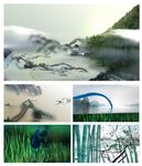 水墨丹青清明节背景